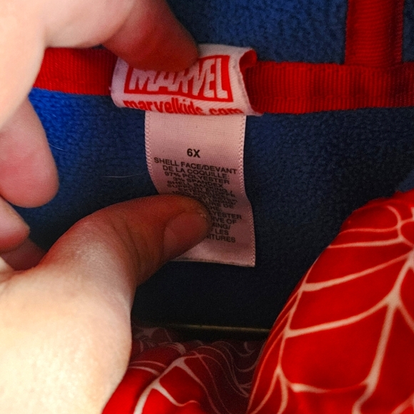 Toddler/Youth Spiderman midweight jacket - Picture 2 of 3